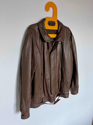 Veste cuir 80s T.42-44♀/XL♂