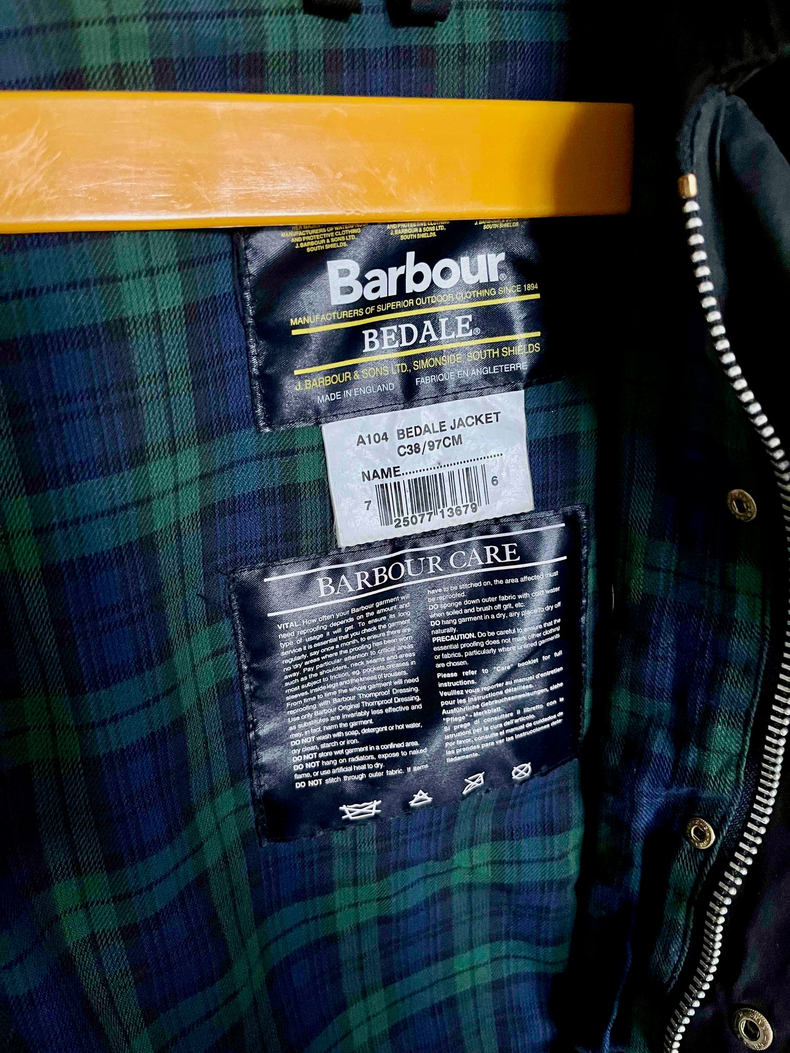 Veste Barbour Bedale 00s T.36♀/S♂