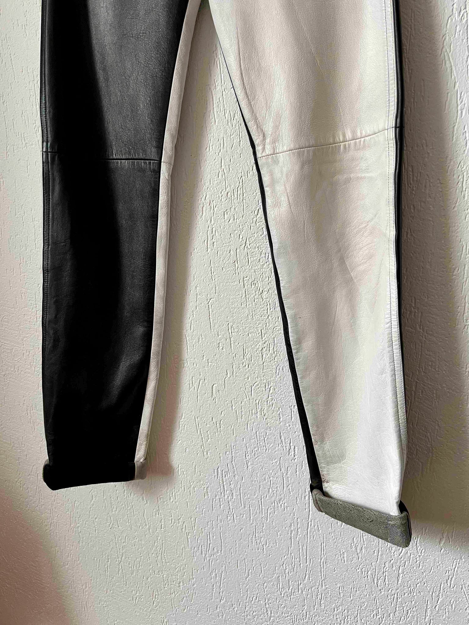 Pantalon Agnès B cuir 80s T.36♀