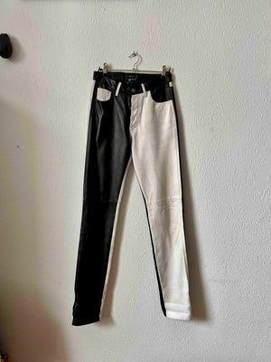 Pantalon Agnès B cuir 80s T.36♀