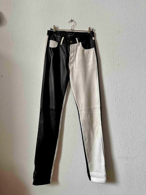 Pantalon Agnès B cuir 80s T.36♀