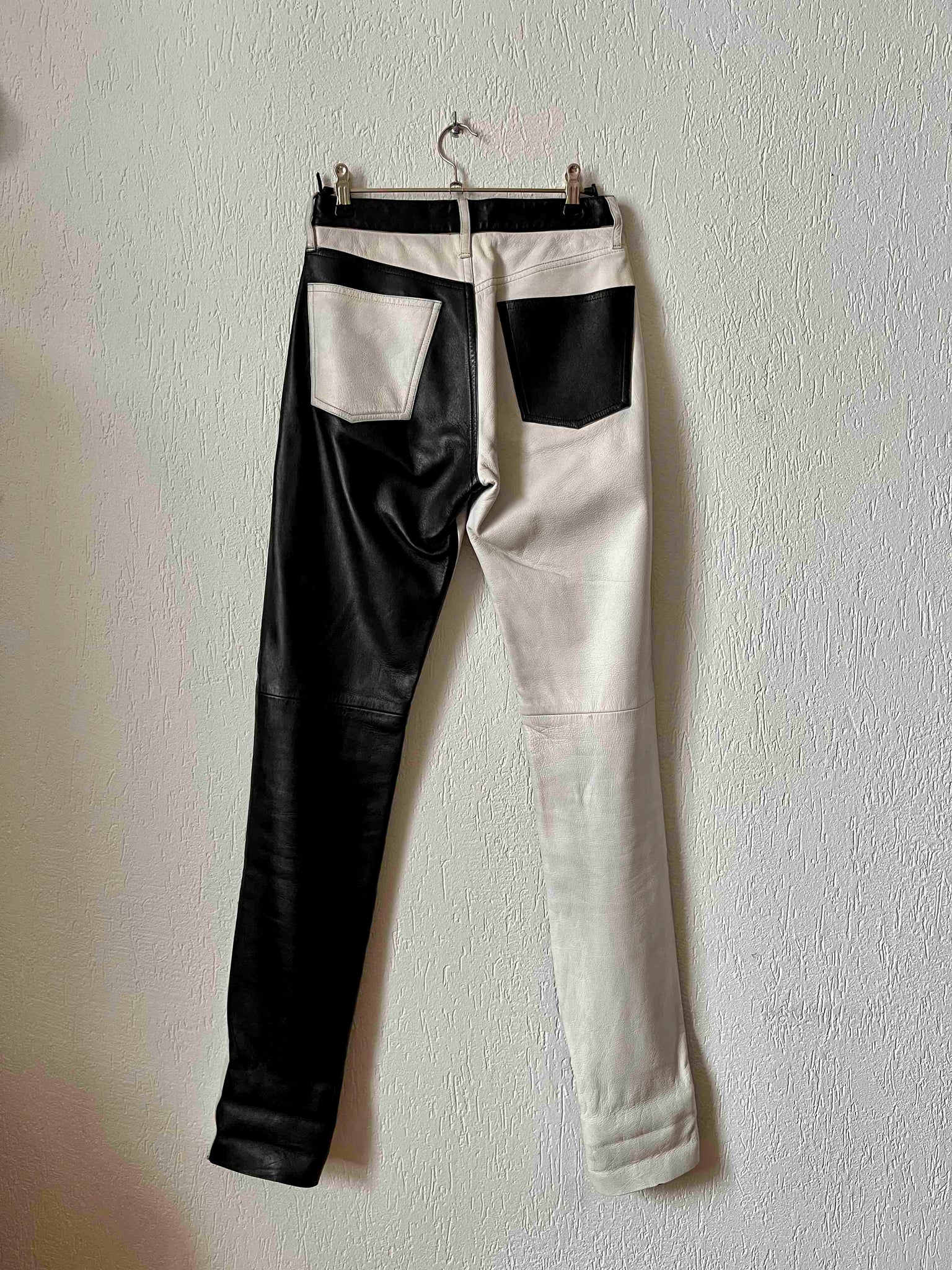 Pantalon Agnès B cuir 80s T.36♀