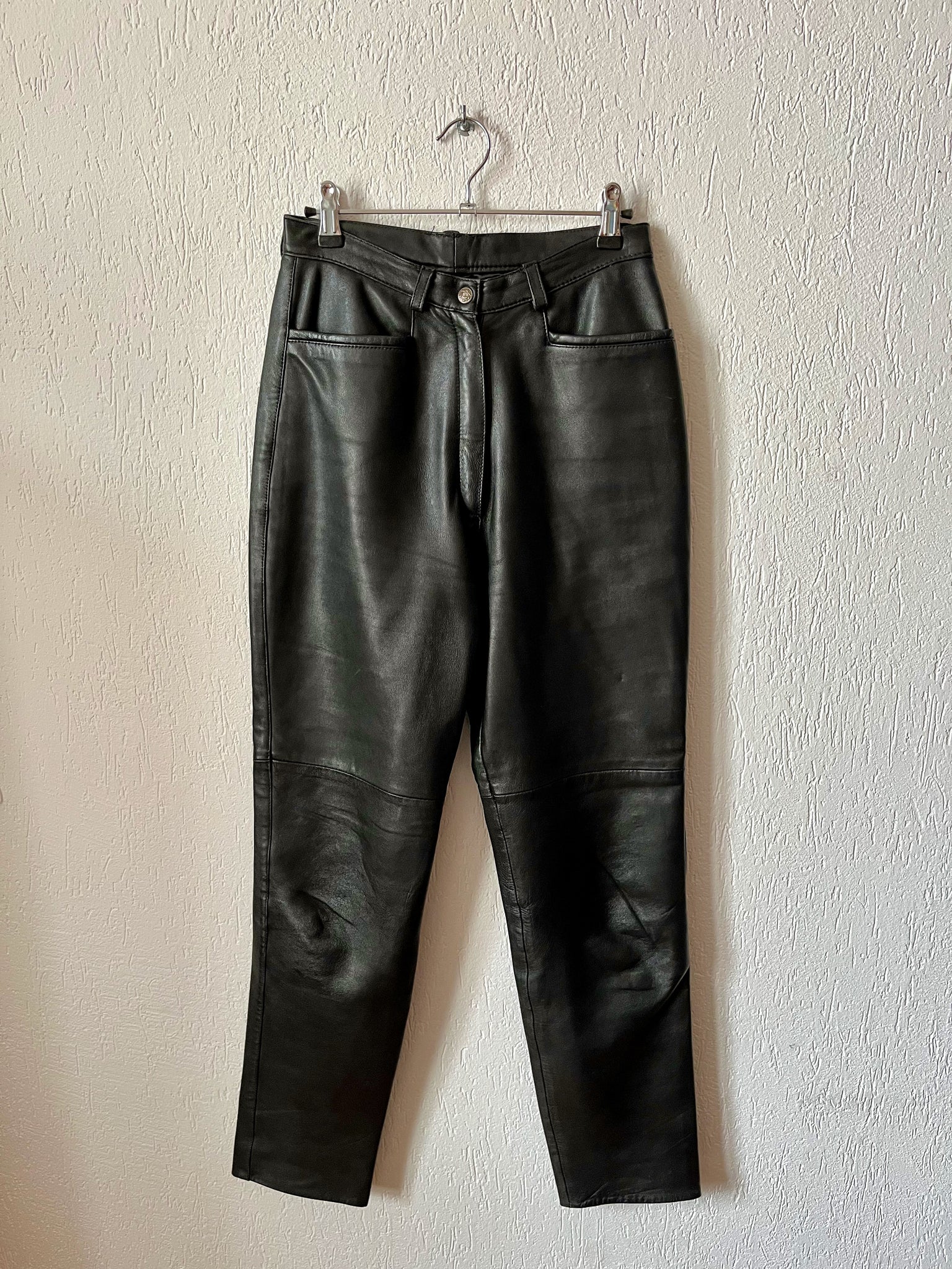 Pantalon cuir 80s T.36-38♀