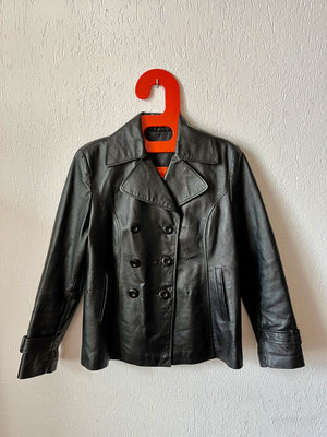 Veste cuir 80s T.38♀/S♂