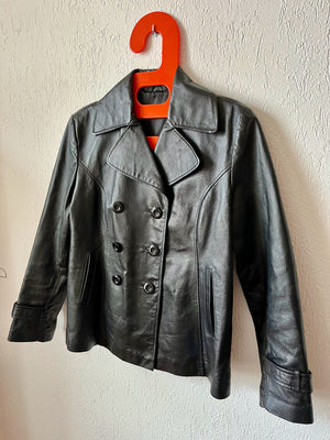 Veste cuir 80s T.38♀/S♂