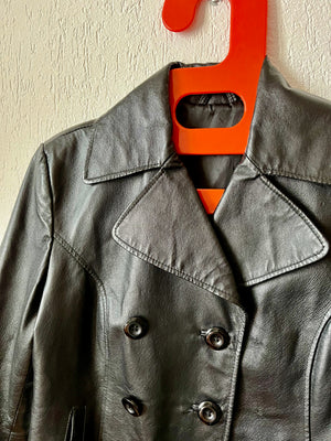 Veste cuir 80s T.38♀/S♂